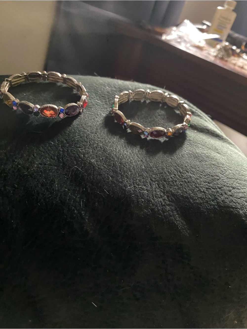 Multicolor Gemstone Stretch Bracelet - Women Jewelry